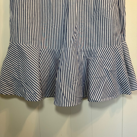Tommy Hilfiger Blue and White Striped Coastal Dress Woman’s Size 10 - Picture 3 of 11